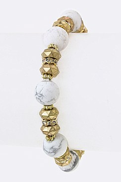 Fashion Mix Beads Stretch Bracelet