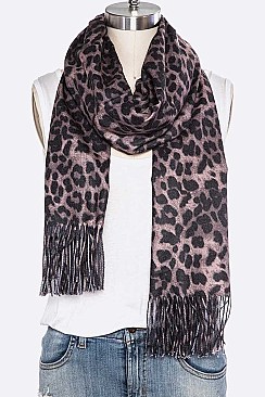 Fashion Animal Print Oversize Pashmina Scarf