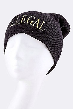 Trendy ILLEGAL Iconic Lurex Beanie LA-HT0053