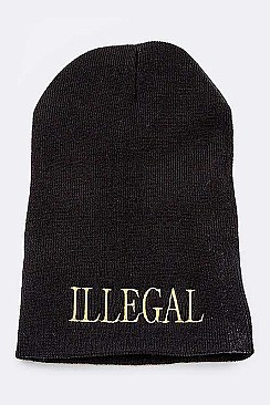 Trendy ILLEGAL Iconic Lurex Beanie LA-HT0053