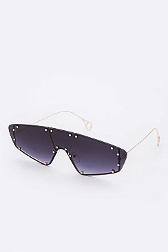 Pack of 12 Studs Shield Inspired Iconic Sunglasses Set