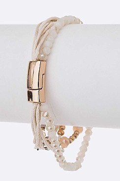 Stylish Mix Beads Layered Bracelet