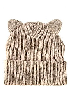 CUTE KITTEN ACCENT BEANIE