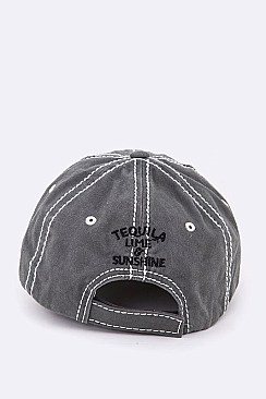Tequila Lime & Sunshine Embroidered Cap LA-T13TEQ01