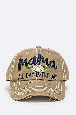 Embroidered Mama All Day Vintage Cap