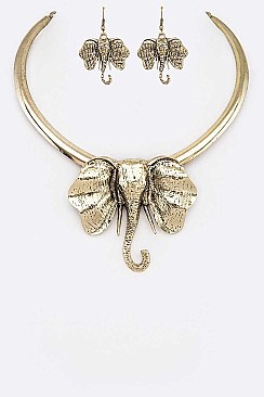 Collar Elephant Necklace Set