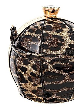 STYLISH PATENT SPHERE SHOULDER BAG