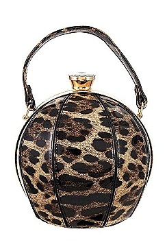 STYLISH PATENT SPHERE SHOULDER BAG