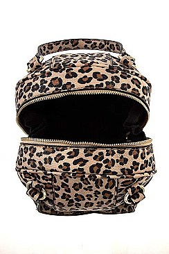 OVER SIZED ANIMAL PRINT SPHERE BAG