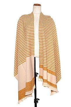 STRIPED OBLONG SCARF