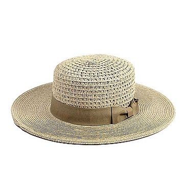 DESIGNER CHIC WOVEN FEDORA