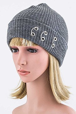 Fashionable Pierced Beanie Hat LA-EMH0985