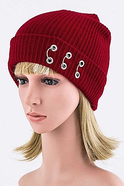 Fashionable Pierced Beanie Hat LA-EMH0985