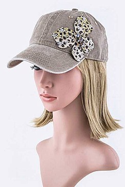 Crystal Butterfly Fashion Cap LA-35019MF015