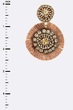CIRCULAR TASSEL EARRINGS