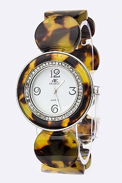 Fashionable Disks Bracelet Watch LA 05-778