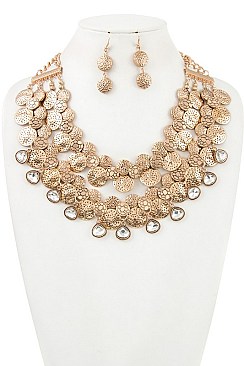 BEEFY BOHO STATEMENT NECKLACE SET
