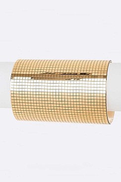 CYLINDRICAL TEXTURED STATEMENT CUFF