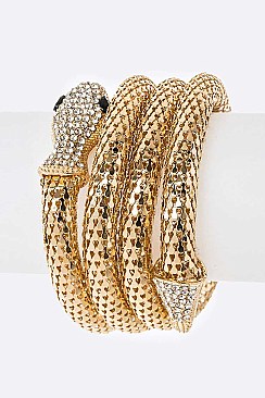 Coil Snake Wrap Around Bracelet