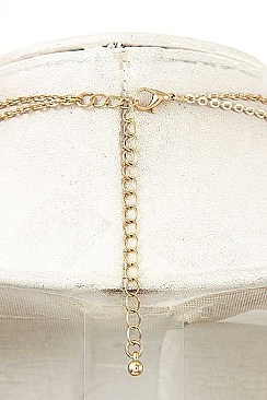 STYLISH HEART PENDANT NECKLACE SET