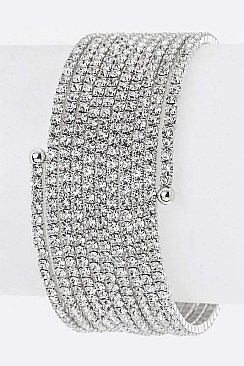 Posh Wrapped Around Crystals Bangle LABRR039010Z