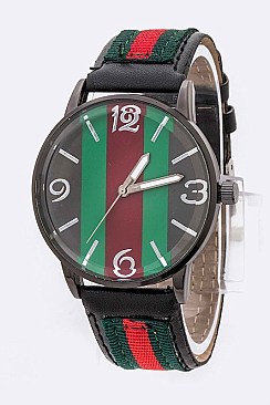 Fashionable Stripe Iconic Fashion Watch LA 04-4194