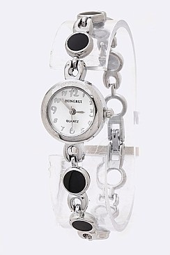 Chic Enamel Dotted Chain Fashion Watch LA-SS002