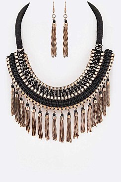 Mixed Beads Layer Necklace Set