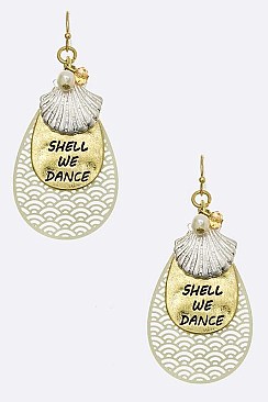 TEARDROP SHELL EARRINGS
