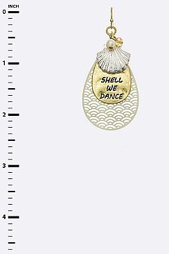 TEARDROP SHELL EARRINGS