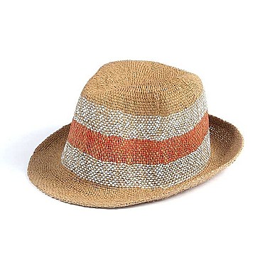 TWO TONE FEDORA HAT