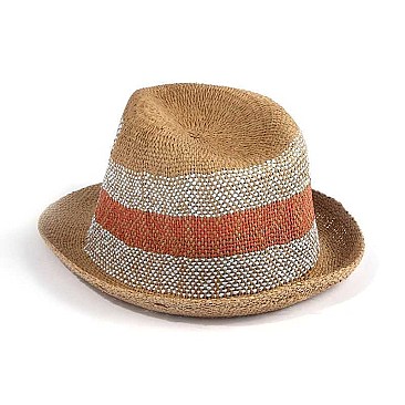 TWO TONE FEDORA HAT