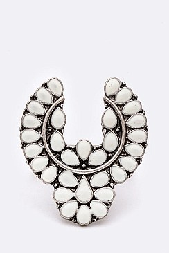 Exquisite Squash Blossom Iconic Stretch Ring LAAR1025