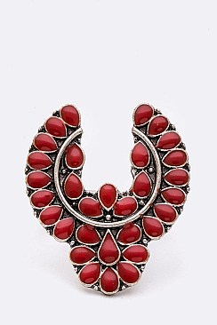 Exquisite Squash Blossom Iconic Stretch Ring LAAR1025