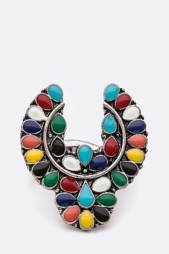 Exquisite Squash Blossom Iconic Stretch Ring LAAR1025