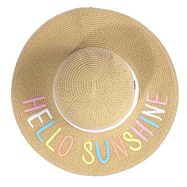 NATURAL FIBER FLOPPY HAT