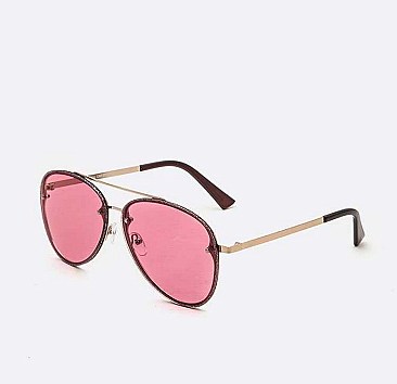 Pack of 12Pcs Assorted Color Tint Aviator Sunglasses Set