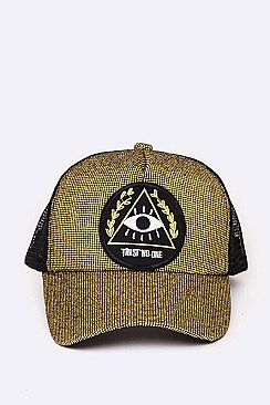 Iconic Eye Patch Glitter Cap LA-EMH0937Z