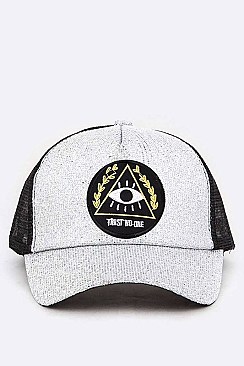 Iconic Eye Patch Glitter Cap LA-EMH0937Z