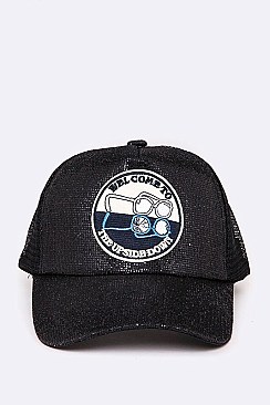 The Upside Down Patch Glitter Cap LA-EMH0939N