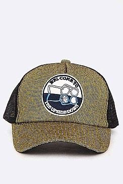The Upside Down Patch Glitter Cap LA-EMH0939N