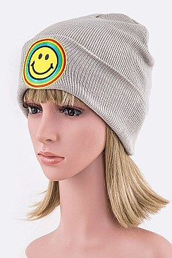 Trendy Smiley Face Iconic Beanie LA-MKH3511Z