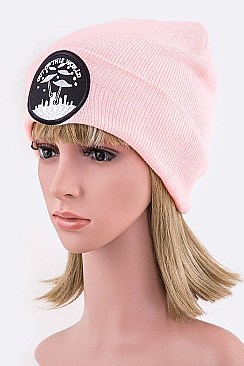 Trendy Out Of This World Iconic Patch Beanie LA-MKH3512D