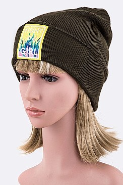 Chic Fight Like A Girl Iconic Beanie LA-MKH3507R