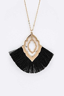 STYLISH TASSEL PENDANT NECKLACE