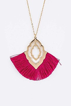 STYLISH TASSEL PENDANT NECKLACE