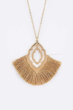 STYLISH TASSEL PENDANT NECKLACE