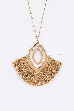 STYLISH TASSEL PENDANT NECKLACE