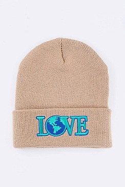 Trendy LOVE Planet Iconic Beanie LA-MKH3502V