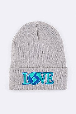 Trendy LOVE Planet Iconic Beanie LA-MKH3502V
